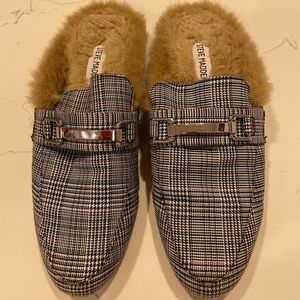 Steve Madden Plaid Mules